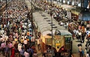 Figure 1 Mumbai Local Trains during Peak hours
