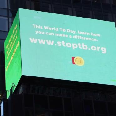 Embedded thumbnail for TB on Times Square for World TB Day 2022