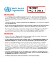 TB/HIV fact sheet 2013